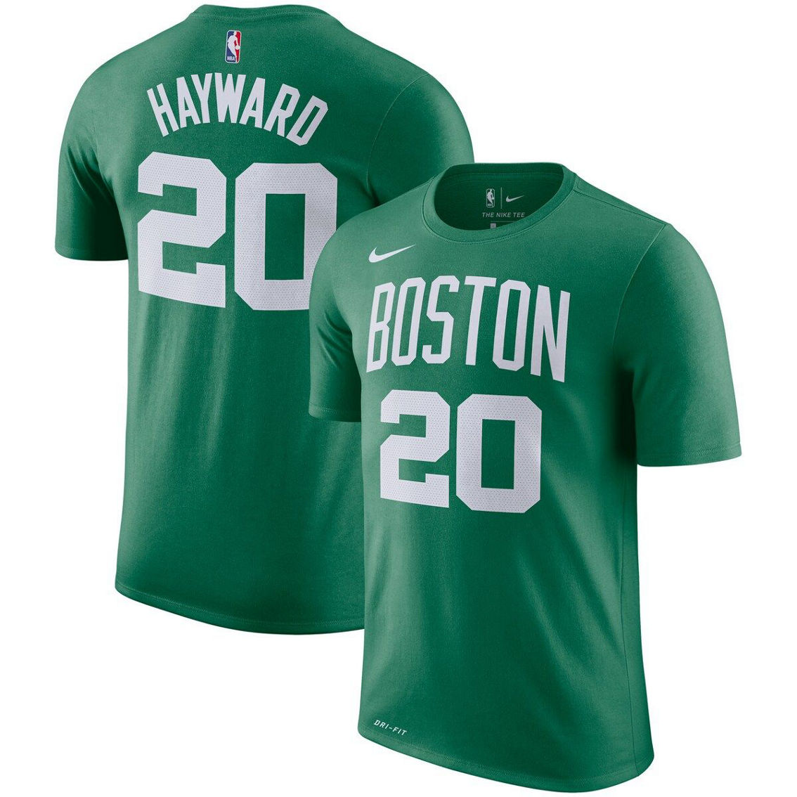 Nike Men's Gordon Hayward Green Boston Celtics Name & Number Performance T-Shirt - Image 2 of 4