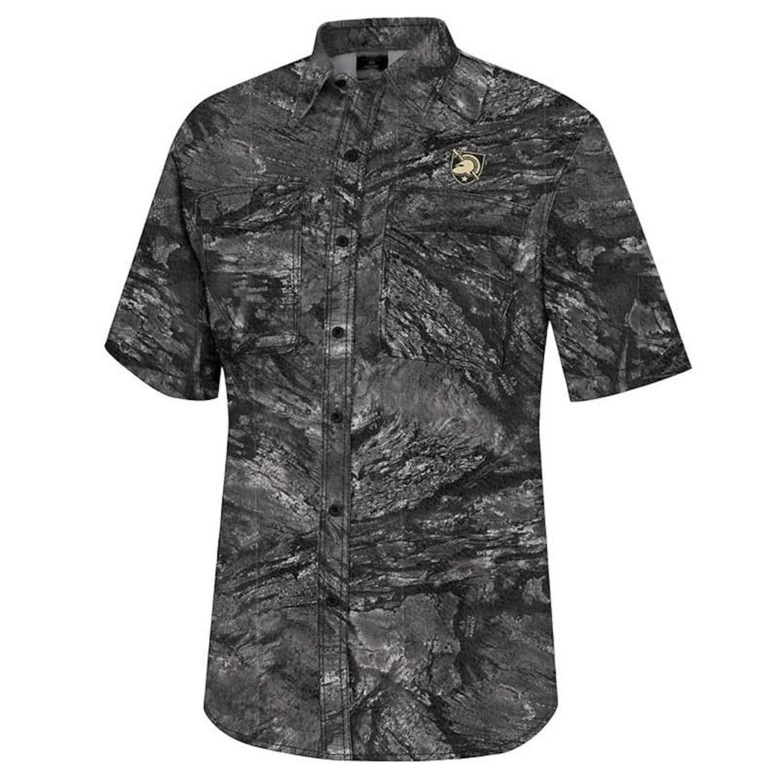 Colosseum Men's Charcoal Army Black Knights Realtree Aspect Charter Full-Button Fishing Shirt - Image 3 of 4