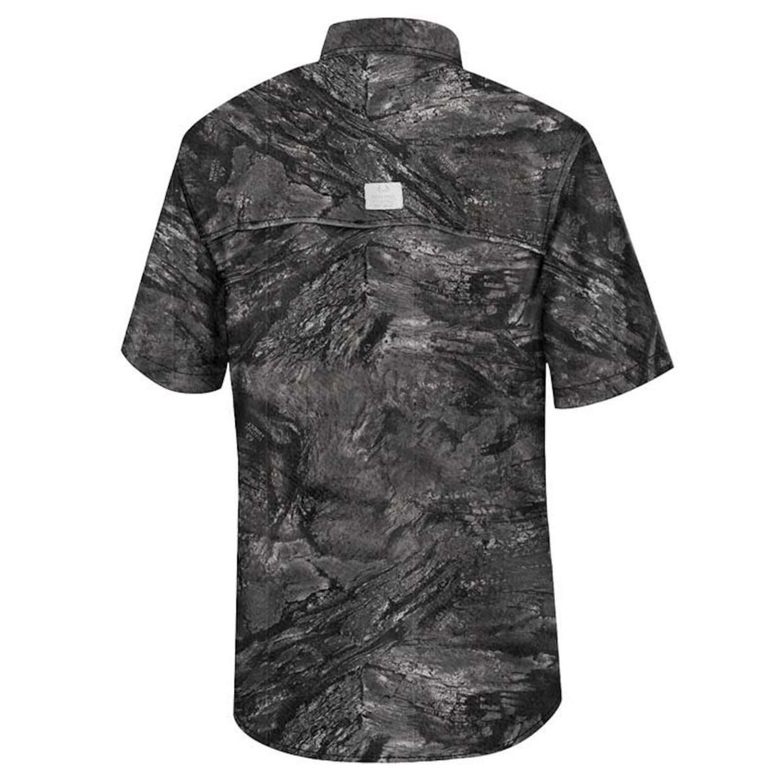 Colosseum Men's Charcoal Army Black Knights Realtree Aspect Charter Full-Button Fishing Shirt - Image 4 of 4