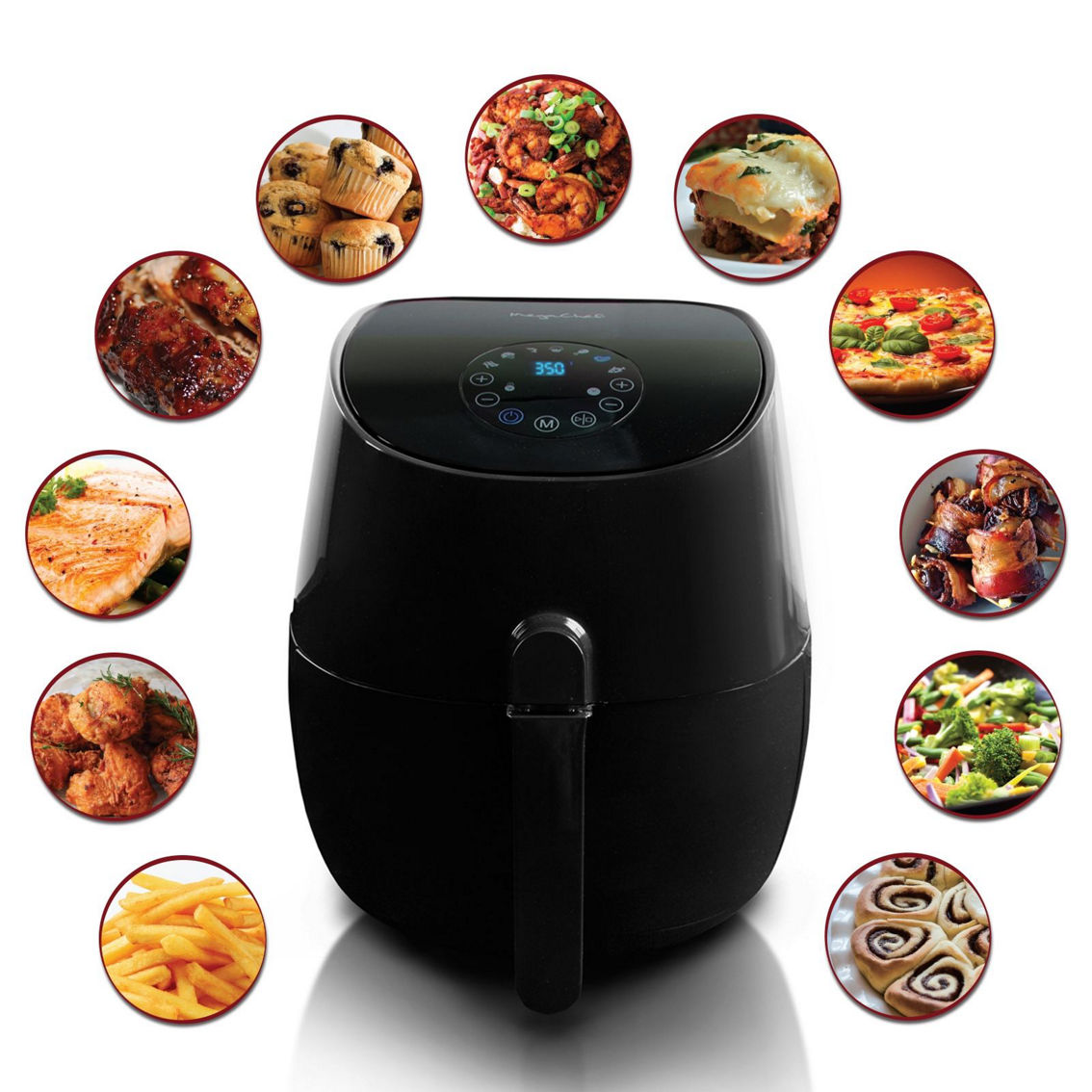MegaChef 3.5 Quart Airfryer And Multicooker With 7 Pre-programmed Settings in Sl - Image 4 of 5