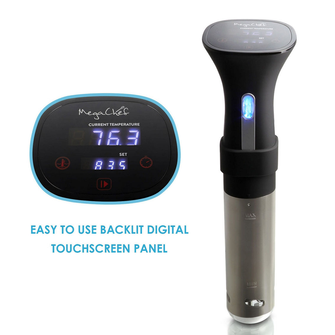MegaChef Immersion Circulation Precision Sous-Vide Cooker With Digital Touchscre - Image 4 of 5
