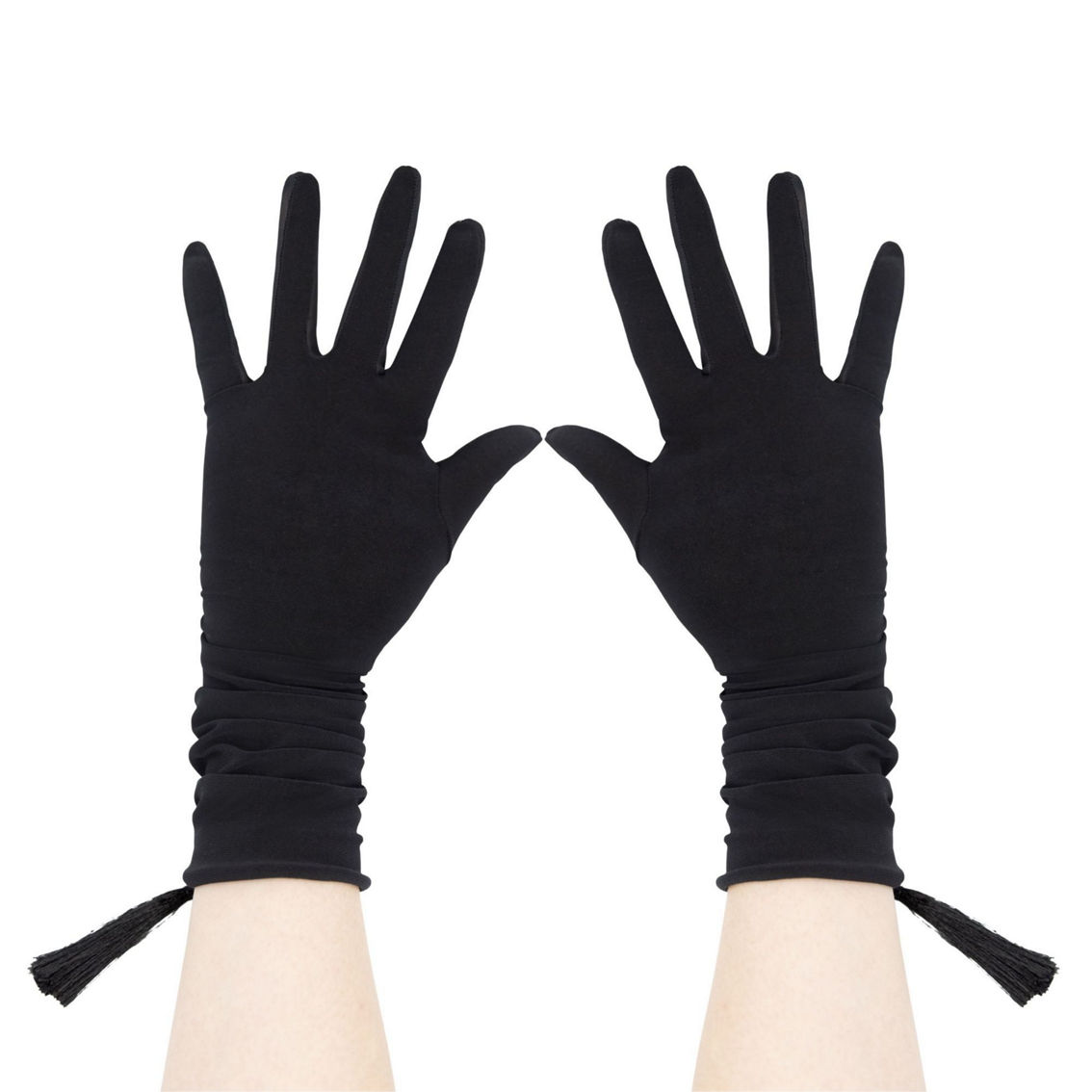 LECHERY Velvety Silky Opera Gloves With Tassel - Image 2 of 3