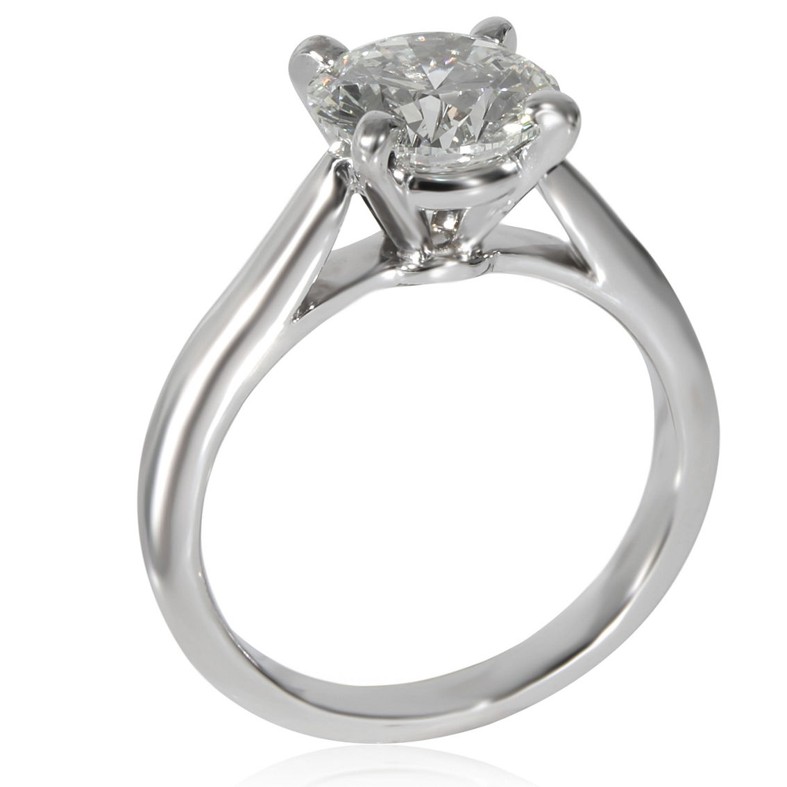 Cartier 1895 Diamond Solitaire Engagement Ring in Platinum 1.8 CTW Pre-Owned - Image 3 of 3