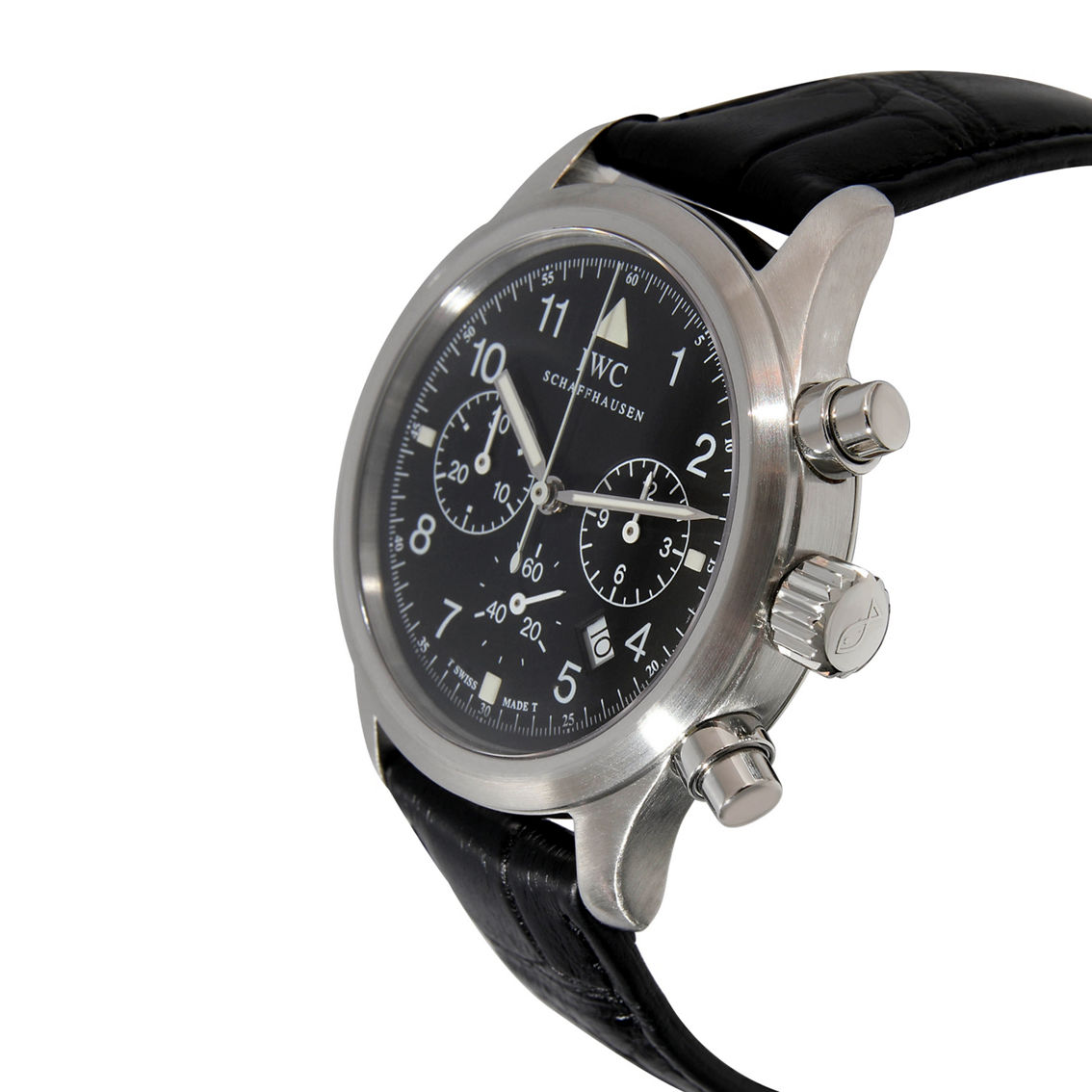 IWC Pilot Chronograph IW374101 Unisex Watch in  Stainless Steel Pre-Owned - Image 2 of 2