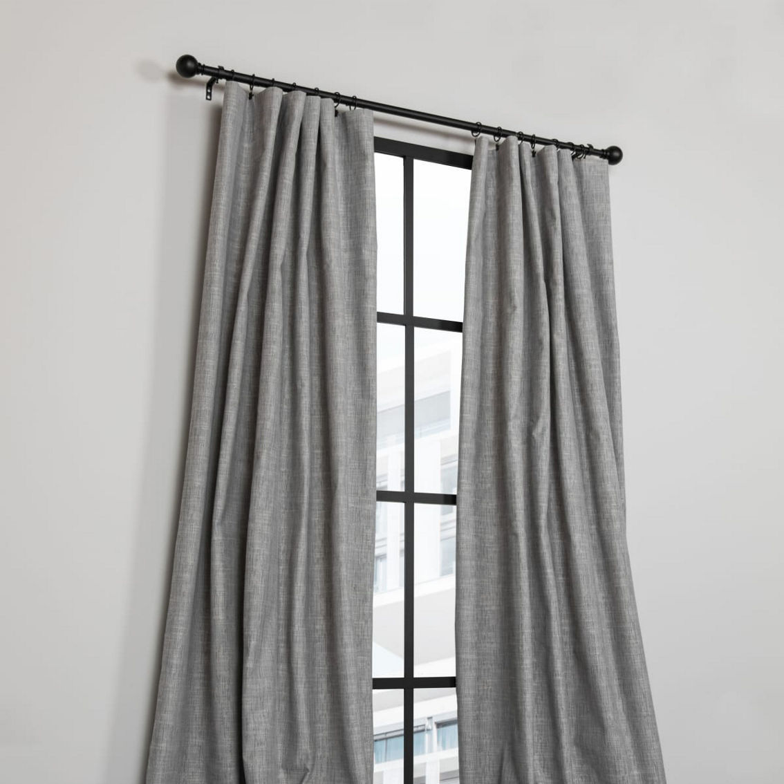 Manor Luxe Lucille Solid Blackout Thermal Rod Pocket Curtain, One Panel, 54 x 120in - Image 2 of 2