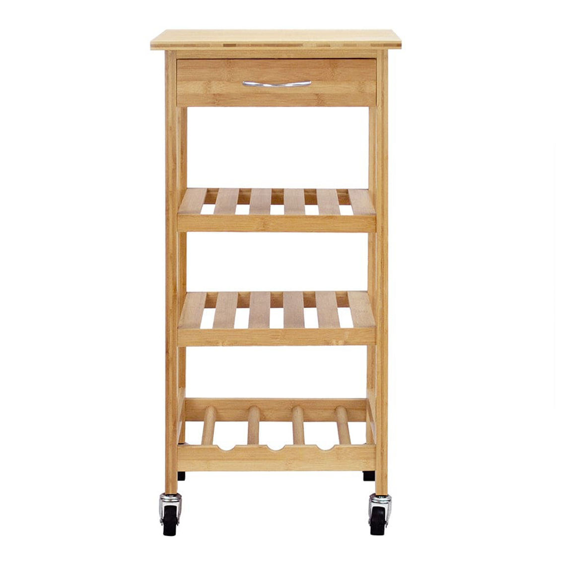Oceanstar Bamboo Kitchen Trolley - Image 5 of 5