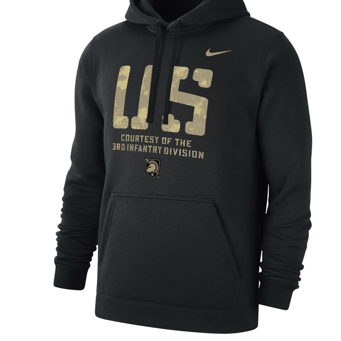 Men's Nike Black Army Black Knights Rivalry Courtesy Of Fleece Pullover Hoodie - Image 3 of 4