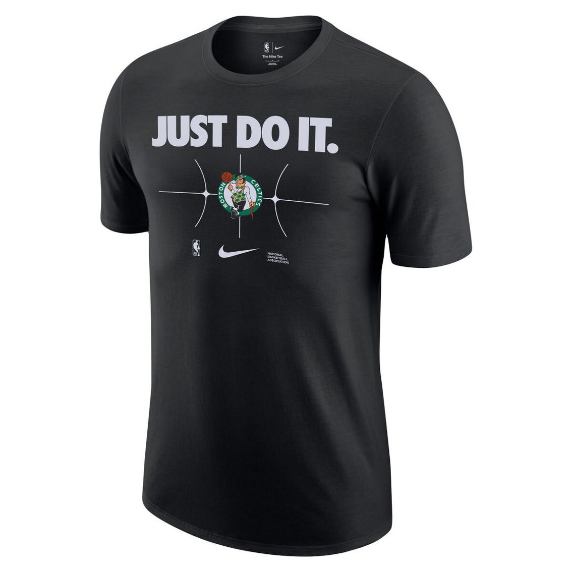 Nike Men's Black Boston Celtics Just Do It T-Shirt - Image 3 of 4