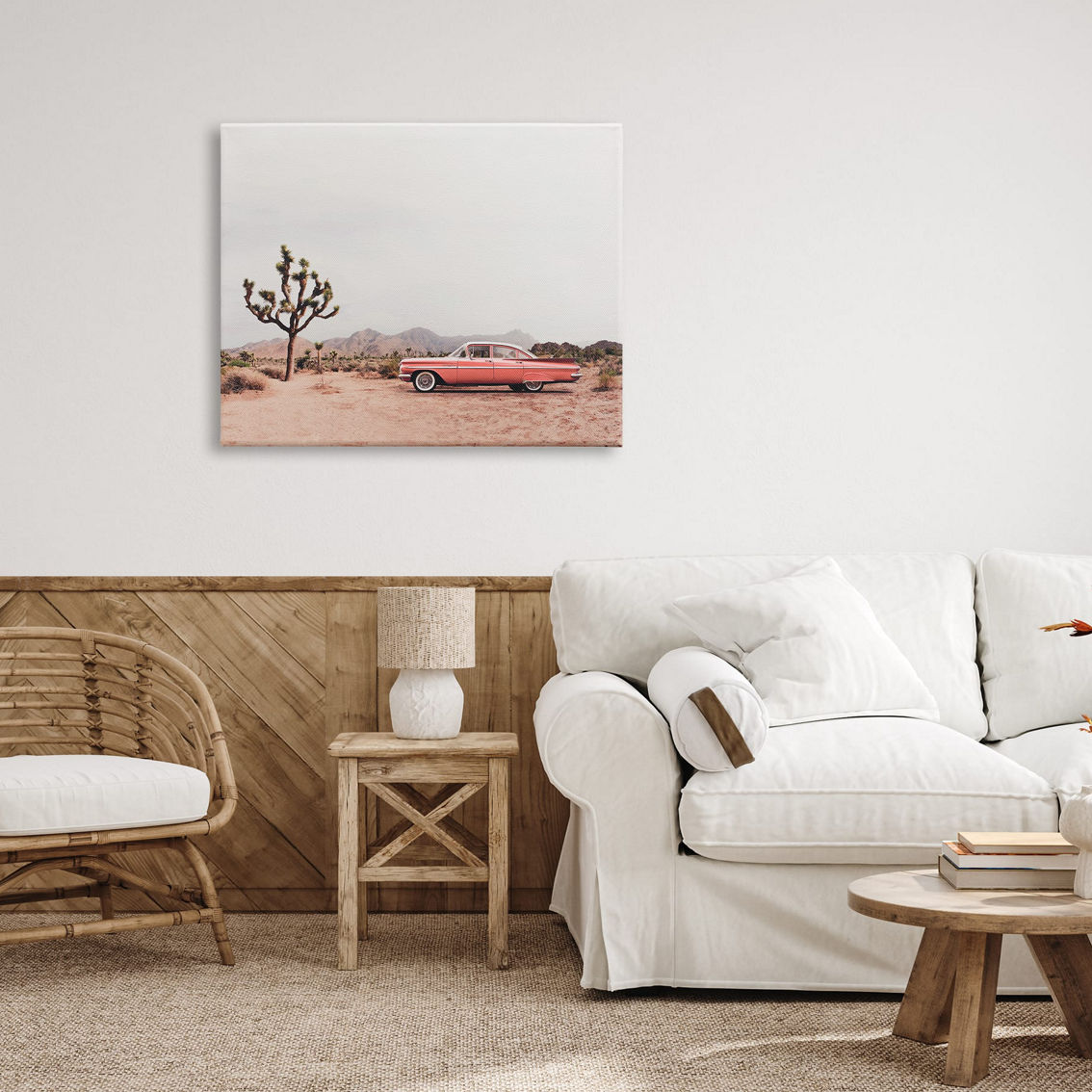 Stupell Canvas Wall Art Vintage Car in Desert Scenery, 30 x 40 - Image 4 of 5