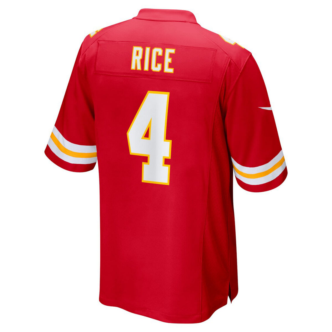 Nike Men's Rashee Rice Red Kansas City Chiefs Super Bowl LVIII Game Jersey - Image 4 of 4