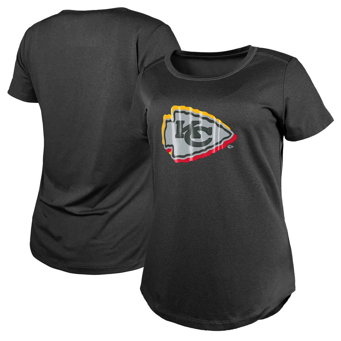 New Era Women's Charcoal Kansas City Chiefs 2024 NFL Draft T-Shirt - Image 2 of 4
