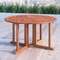CorLiving Miramar Hardwood Outdoor Drop Leaf Dining Table - Image 4 of 5