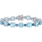 Sofia B. Sterling Silver and Blue Topaz Tennis Bracelet - Image 1 of 3