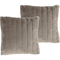 Hastings Home 2 pc. Faux Rabbit Fur Pillows Set - Image 1 of 4