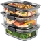 Rubbermaid Brilliance Glass Containers 6 pc. Set - Image 1 of 2