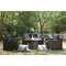 Signature Design by Ashley Grasson Lane Lounge Chairs, Loveseat, Firepit Table Set - Image 1 of 8