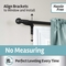 Zenna Home Smart Rods Easy Install No Measuring Cafe Window Rod, 48 to 120 in. - Image 2 of 4