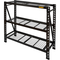 DeWalt 4 ft. Tall Black Frame 3 Shelf Steel Wire Deck Industrial Storage Rack - Image 1 of 8