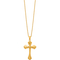 24K Pure Gold 20 in. Fashion Cross Pendant Necklace - Image 2 of 7