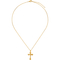 24K Pure Gold 20 in. Fashion Cross Pendant Necklace - Image 3 of 7