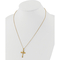 24K Pure Gold 20 in. Fashion Cross Pendant Necklace - Image 5 of 7