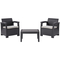 CorLiving Lake Front Rattan Patio Chair 3 pc. Set - Image 1 of 7