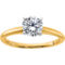 True Origin 14K Gold Certified Round Lab Grown 1 ct. Diamond Solitaire Ring - Image 1 of 4