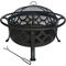 Chard 36 in. Round Steel Fire Pit with Spark Screen - Image 1 of 3