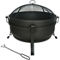 Chard 30 in. Round Cauldron Fire Pit with Spark Screen - Image 2 of 3