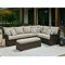 Signature Design by Ashley Brook Ranch 2 pc. Outdoor Set: Sofa Sectional, Table - Image 2 of 3