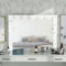 Furniture of America Hollywood White Wood Lighted Vanity Mirror with LED - Image 1 of 2