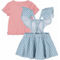 Levi's Baby Girls Tee and Skirtall 2 pc. Set - Image 2 of 4
