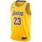 Nike Men's LeBron James Gold Los Angeles Lakers Swingman Player Jersey - Icon Edition - Image 3 of 4