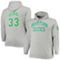 Mitchell & Ness Men's Larry Bird Heathered Gray Boston Celtics Big & Tall Name & Number Pullover Hoodie - Image 2 of 4
