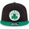 New Era Men's Black/Kelly Green Boston Celtics 2-Tone 9FIFTY Adjustable Snapback Hat - Image 3 of 4