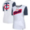 New Era Women's White Minnesota Twins Colorblock T-Shirt - Image 1 of 4