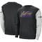 Nike Men's Black/Heather Gray Los Angeles Lakers Courtside Versus Force & Flight Pullover Sweatshirt - Image 2 of 4