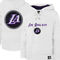 '47 Men's White Los Angeles Lakers 2022/23 Pregame MVP Lacer Pullover Hoodie - City Edition - Image 1 of 4