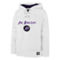 '47 Men's White Los Angeles Lakers 2022/23 Pregame MVP Lacer Pullover Hoodie - City Edition - Image 3 of 4