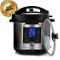 MegaChef 6 Quart Stainless Steel Electric Digital Pressure Cooker with Lid - Image 2 of 5