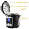 MegaChef 6 Quart Stainless Steel Electric Digital Pressure Cooker with Lid - Image 5 of 5