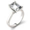 Charles & Colvard 3.55cttw Moissanite Emerald Cut Solitaire Ring in 14k White Gold - Image 2 of 5