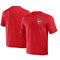 NFL x Darius Rucker Collection by Fanatics Men's Red Kansas City Chiefs Washed Raglan Henley T-Shirt - Image 1 of 4