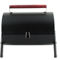 Gibson Home Delwin Carbon Steel Barrel BBQ in Black with Burgundy Wood Handle - Image 1 of 4
