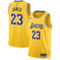 Nike Unisex LeBron James Gold Los Angeles Lakers Swingman Jersey - Icon Edition - Image 1 of 4