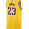 Nike Unisex LeBron James Gold Los Angeles Lakers Swingman Jersey - Icon Edition - Image 4 of 4