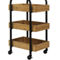 Oceanstar Portable Storage Cart with 3 Easy Removable Bamboo Trays - Image 3 of 5