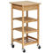 Oceanstar Bamboo Kitchen Trolley - Image 1 of 5