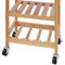 Oceanstar Bamboo Kitchen Trolley - Image 3 of 5