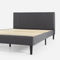 Zinus Upholstered Platform Bed with Short Headboard, Grey - Image 3 of 4